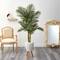 5.5ft. Golden Cane Artificial Palm Tree in White Planter